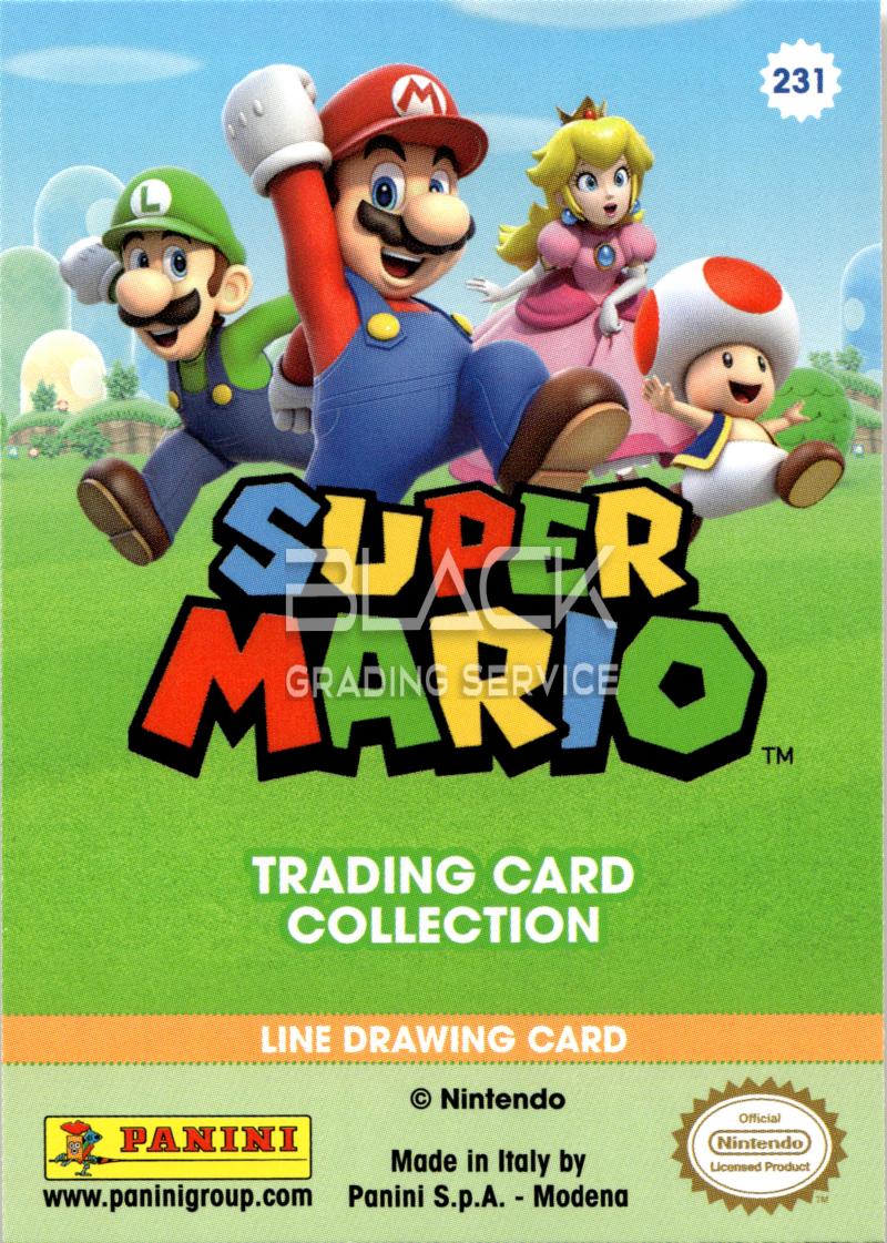 Back - Panini Super Mario Trading Card Collection