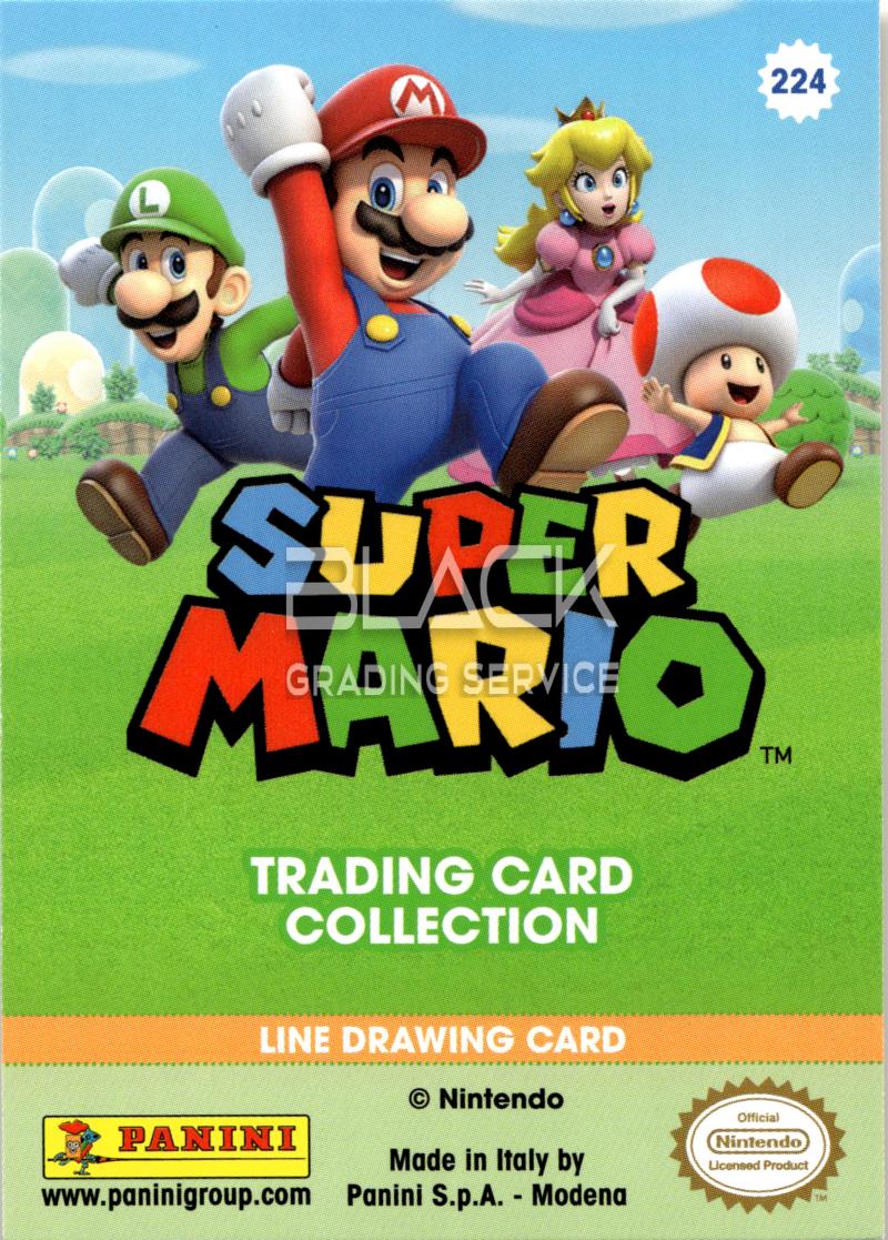 Back - Panini Super Mario Trading Card Collection
