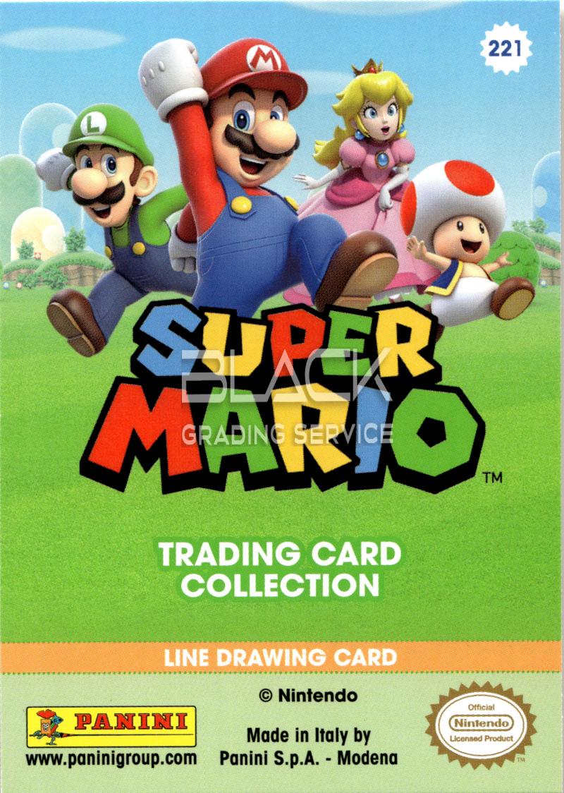 Back - Panini Super Mario Trading Card Collection