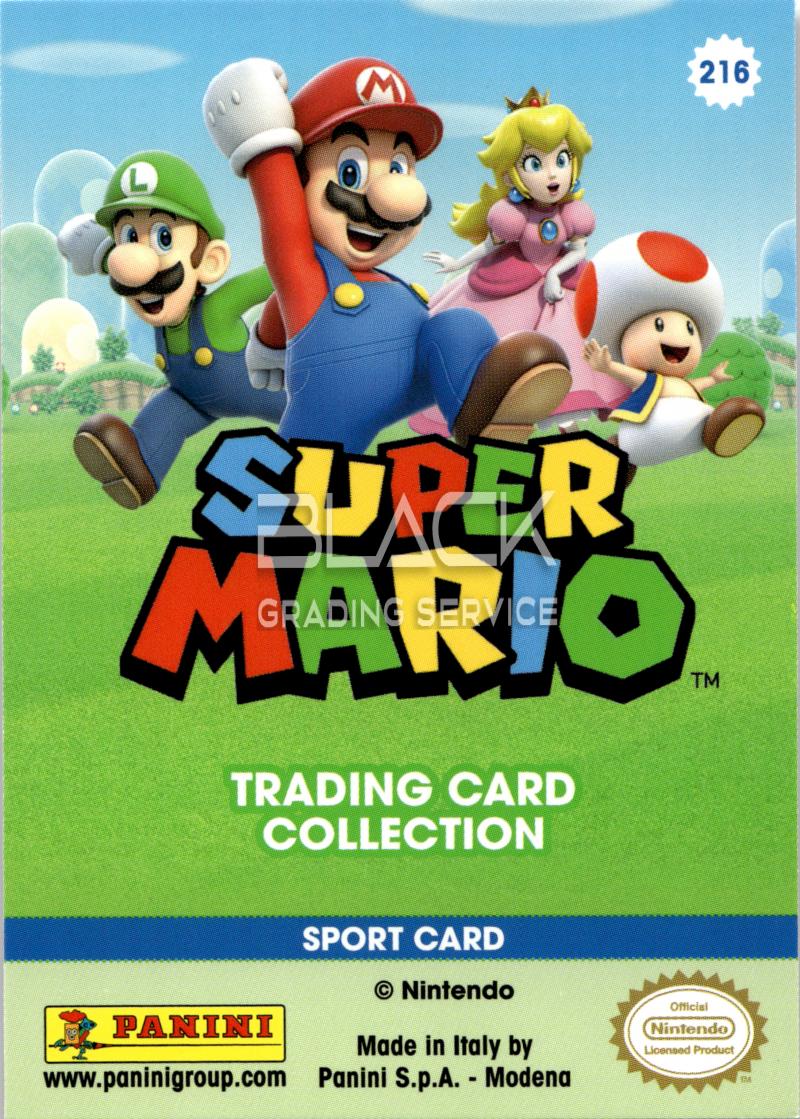 Back - Panini Super Mario Trading Card Collection