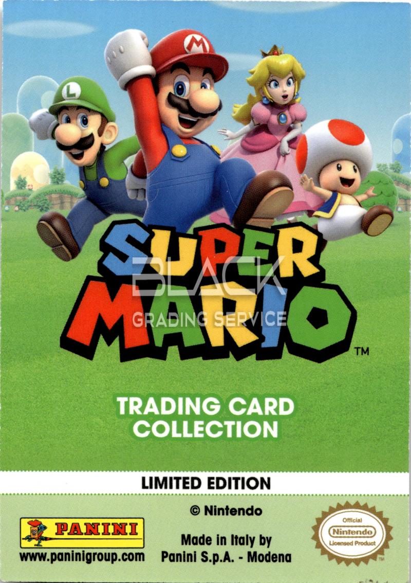 Back - Panini Super Mario Trading Card Collection