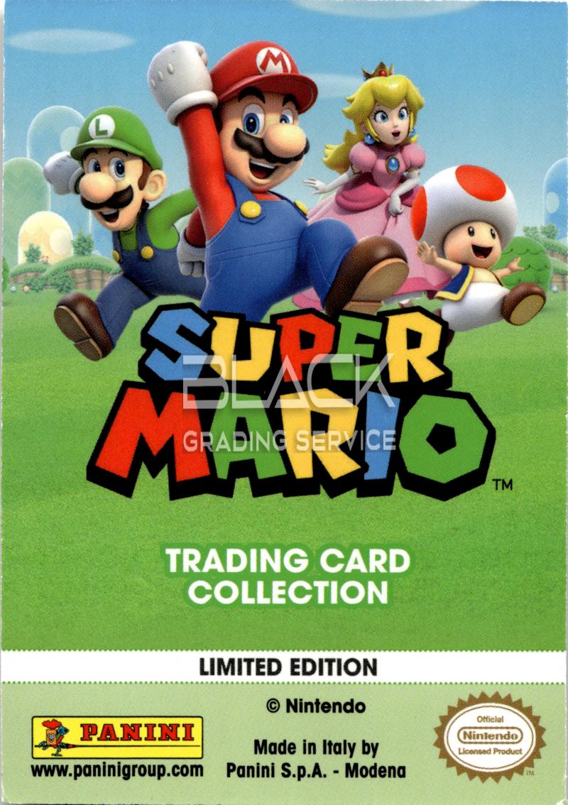 Back - Panini Super Mario Trading Card Collection