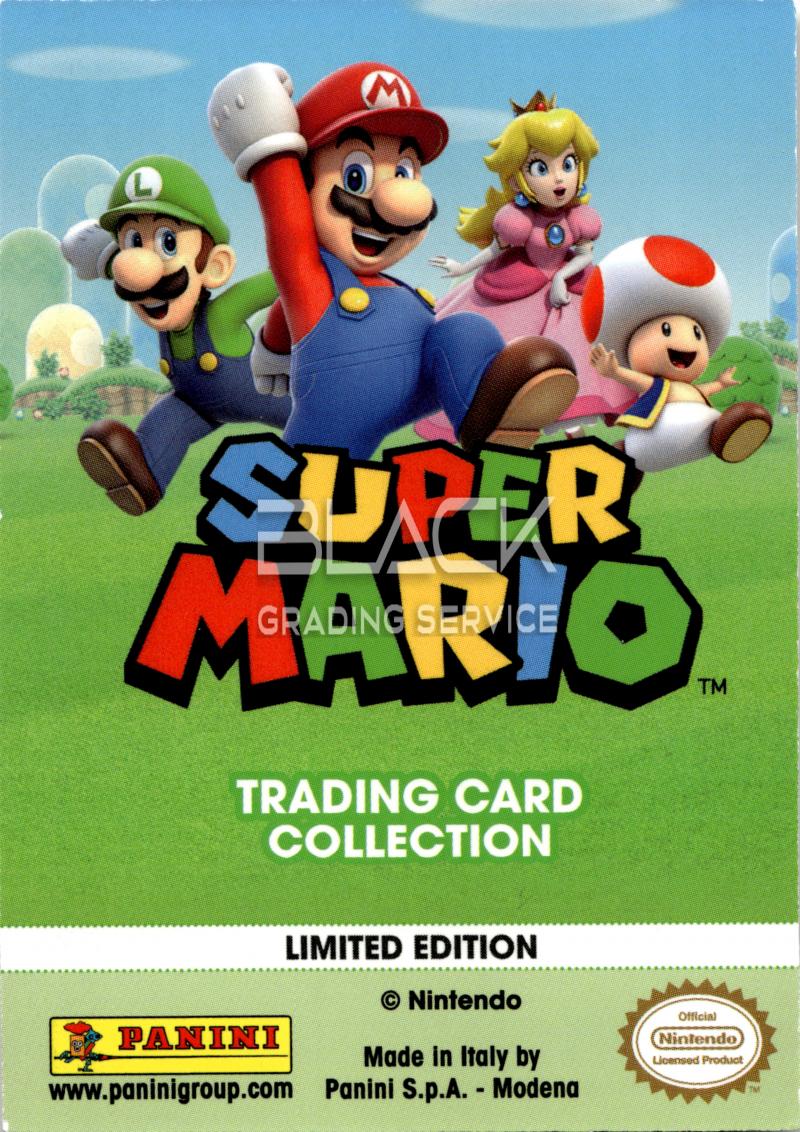 Back - Panini Super Mario Trading Card Collection