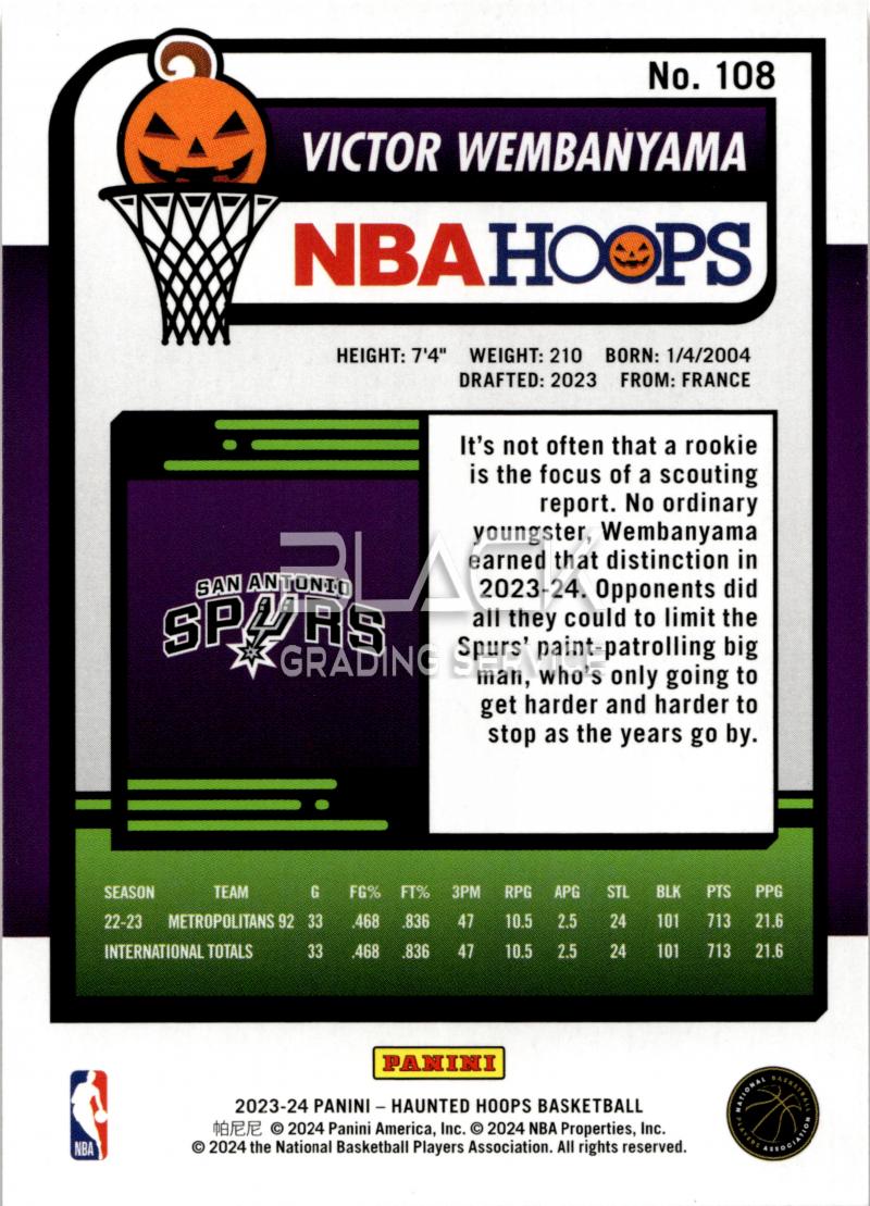 Back - Panini Hoops Haunted Hoops