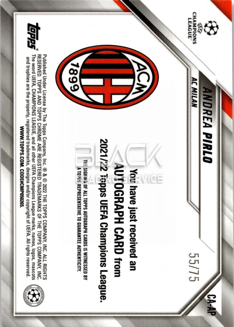 Back - Topps Chrome UCL