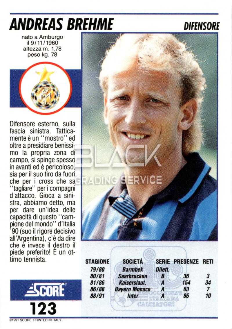 Back - Score 92 Italian League