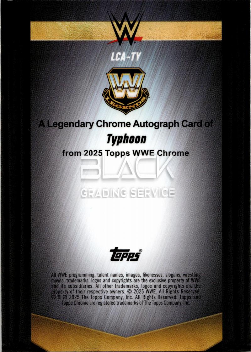 Back - Topps Chrome WWE