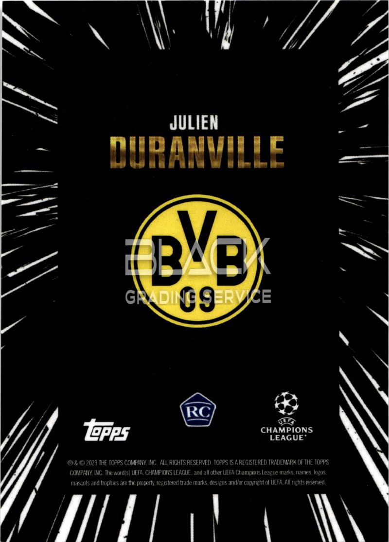 Back - Topps UCC GOLD 