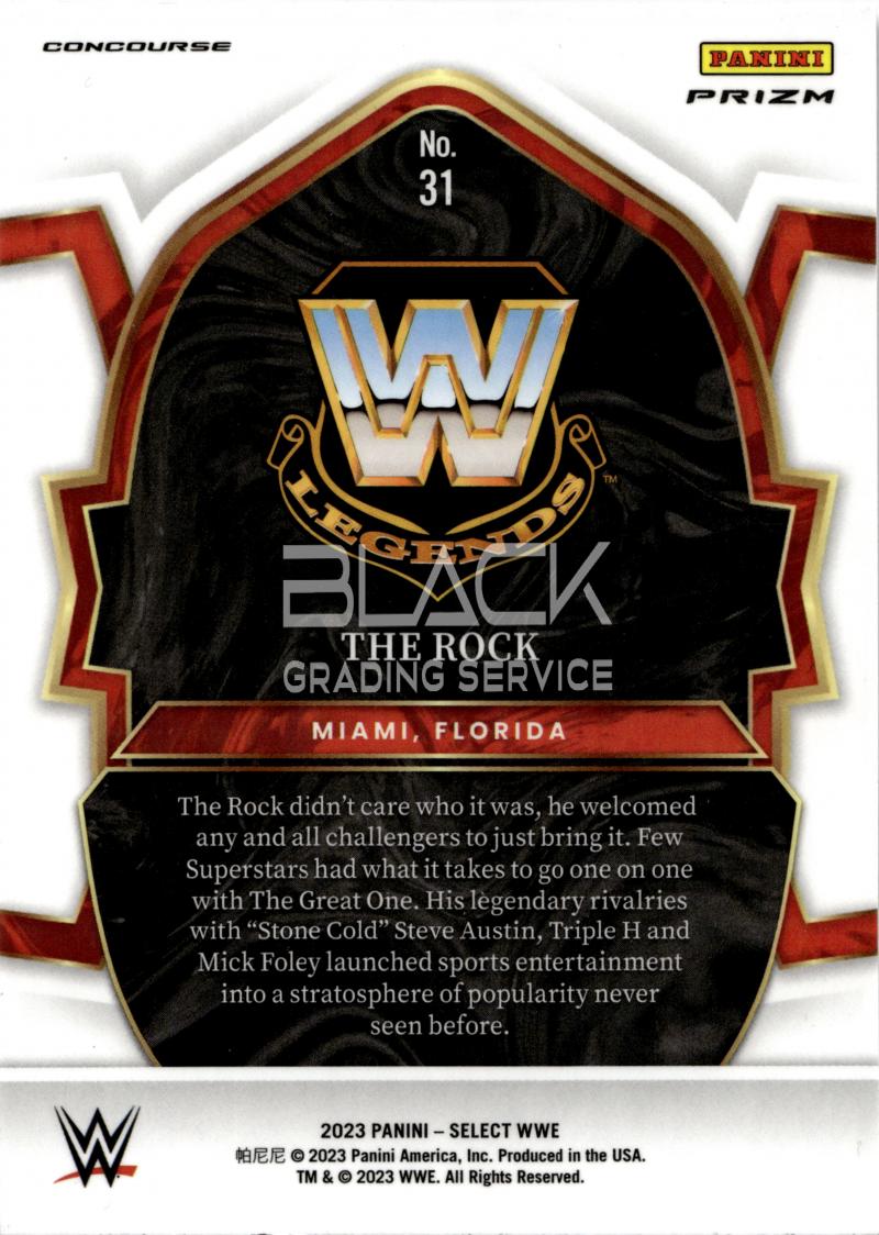 Back - Panini Select WWE