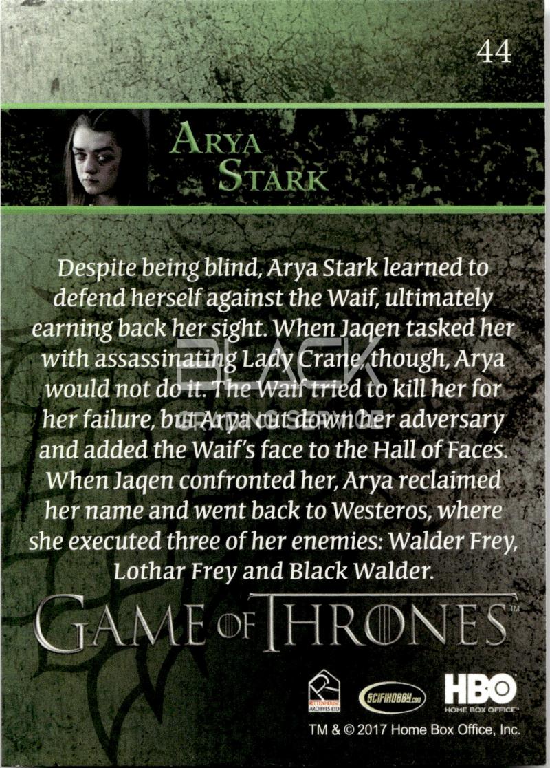 Back - Game of Thrones Season 6