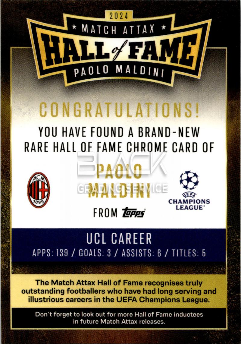 Back - Topps UCC Match Attax