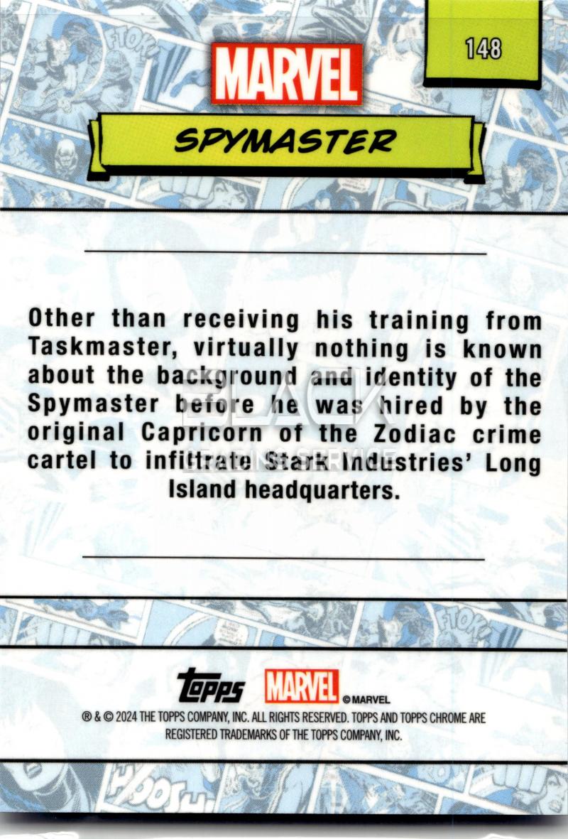 Back - Topps Chrome Marvel Saphire Edition