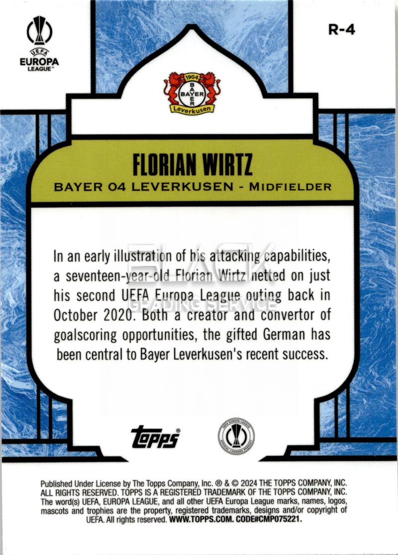 Back - Topps UCC Merlin Chrome