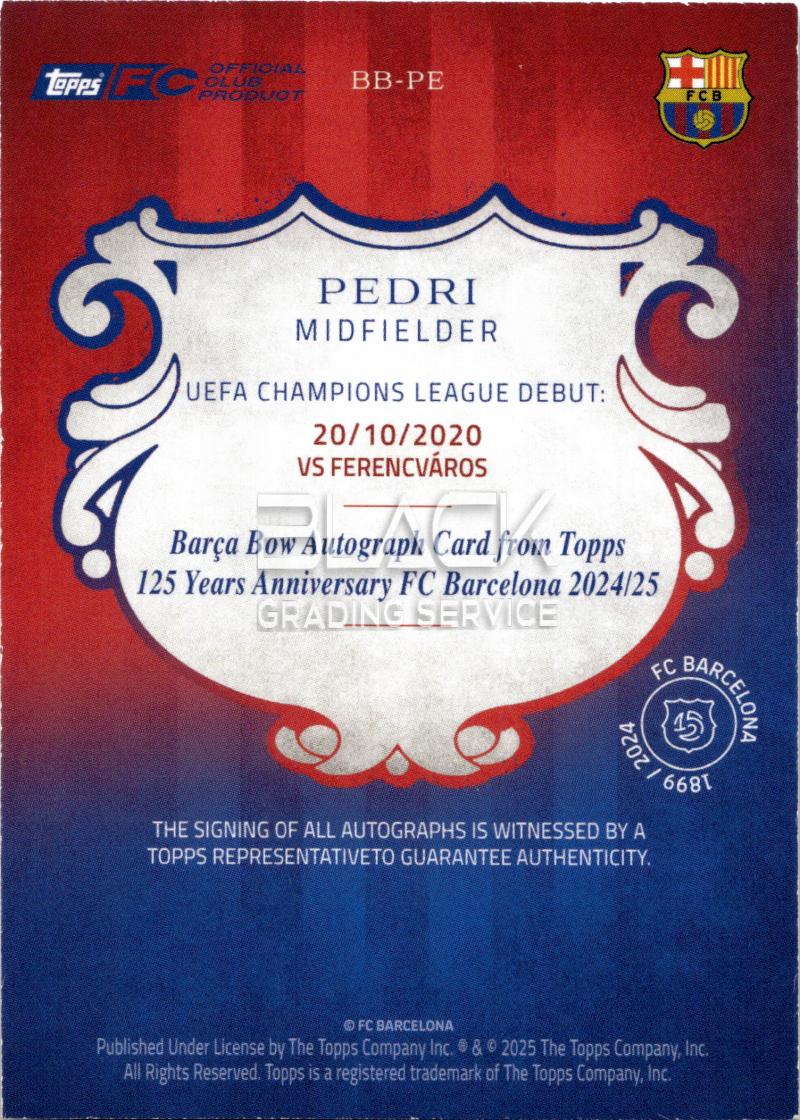 Back - Topps FC Barcelona 125 Years Anniversary