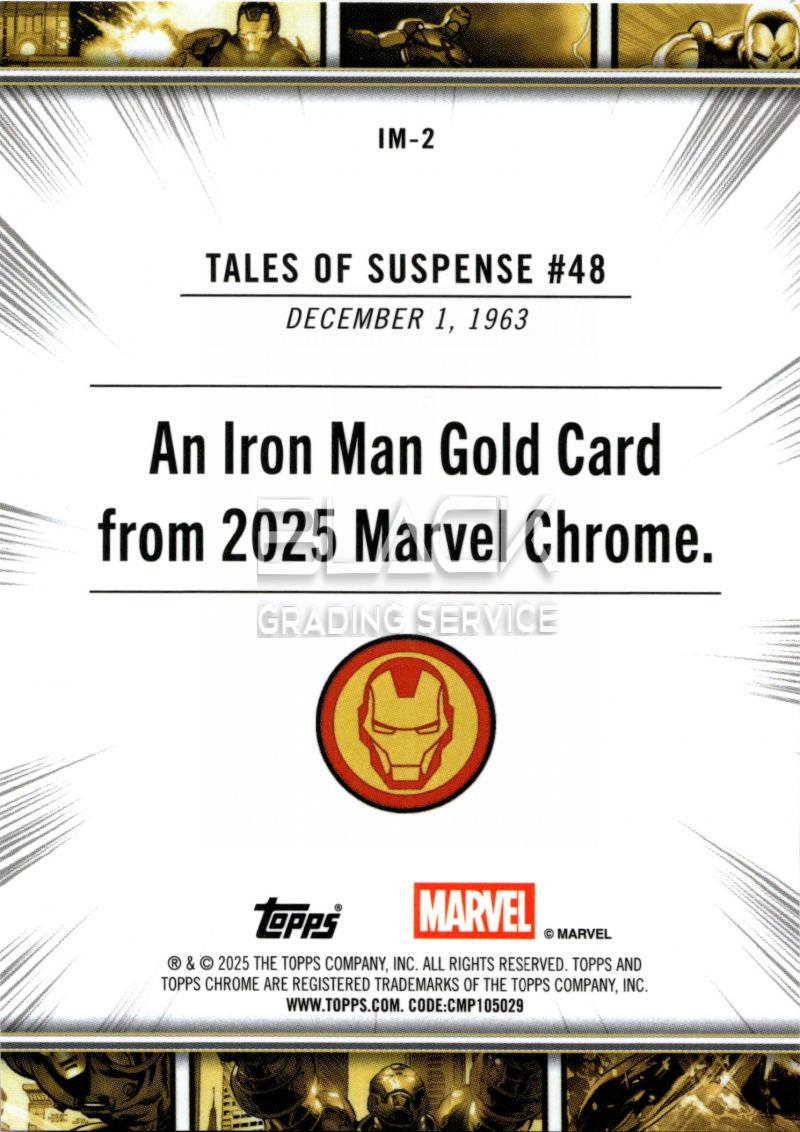 Back - Topps Chrome MARVEL