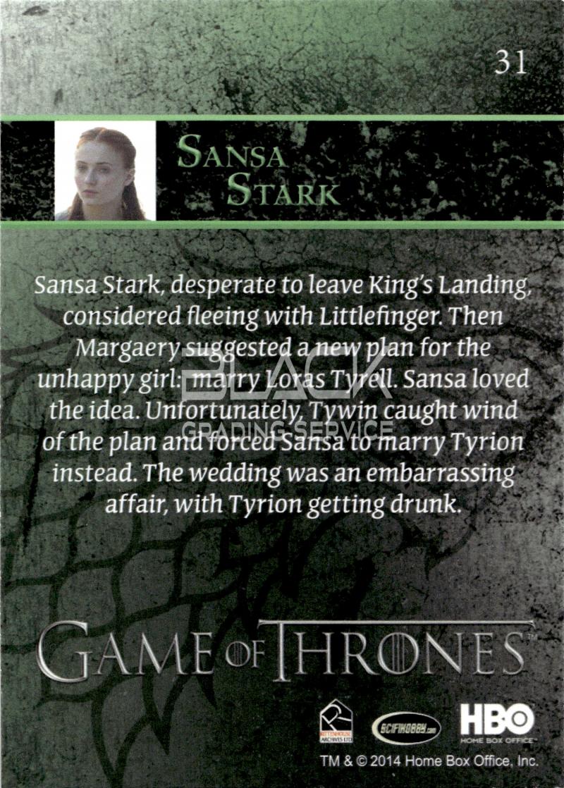 Back - Game of Thrones Season 3