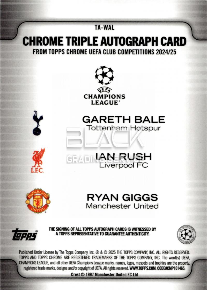 Back - Topps Chrome UEFA Club Competitions
