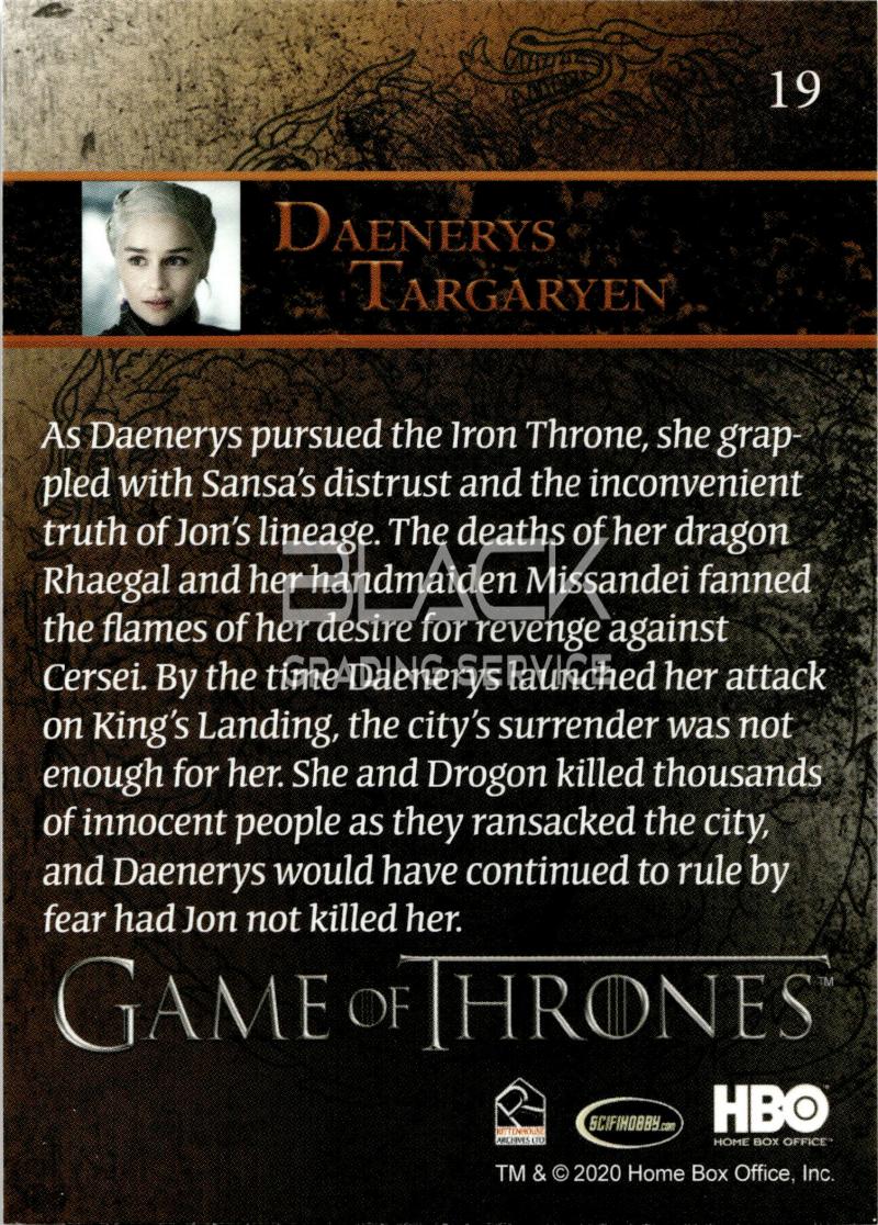 Back - Game of Thrones Season 8