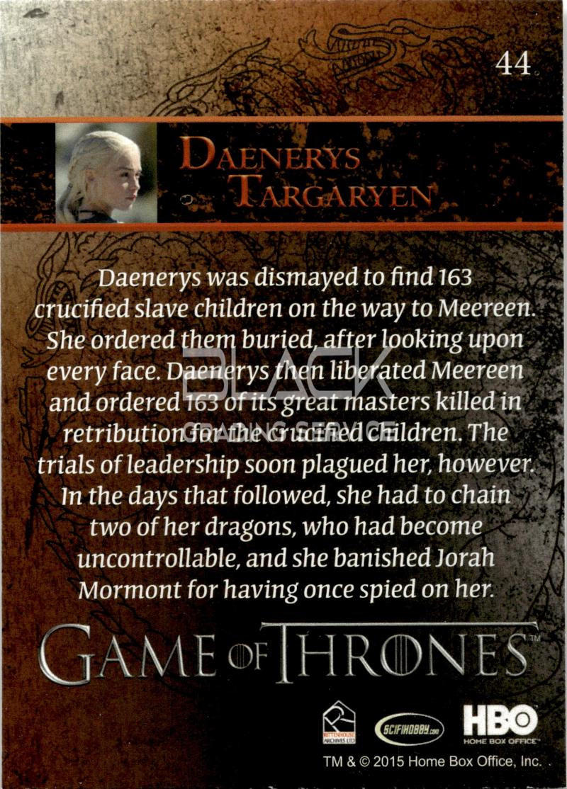 Back - Game of Thrones Season 4