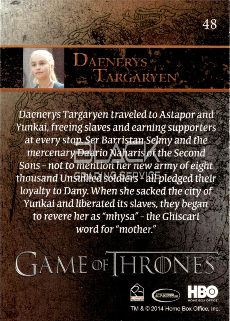 Back - Game of Thrones Season 3