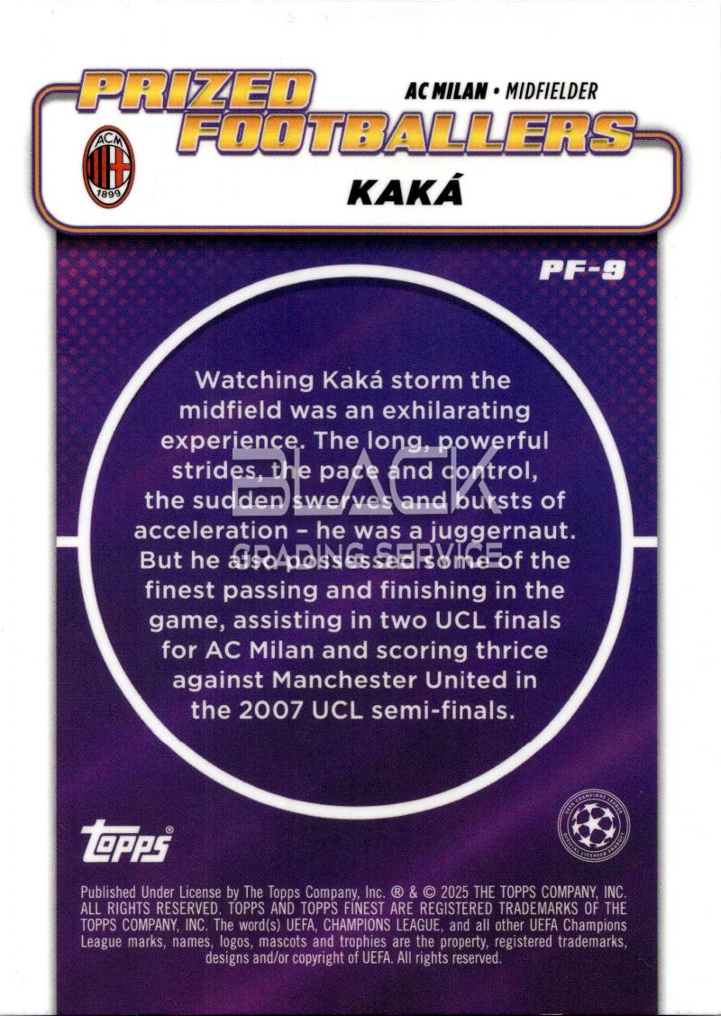 Back - Topps Finest UCC 