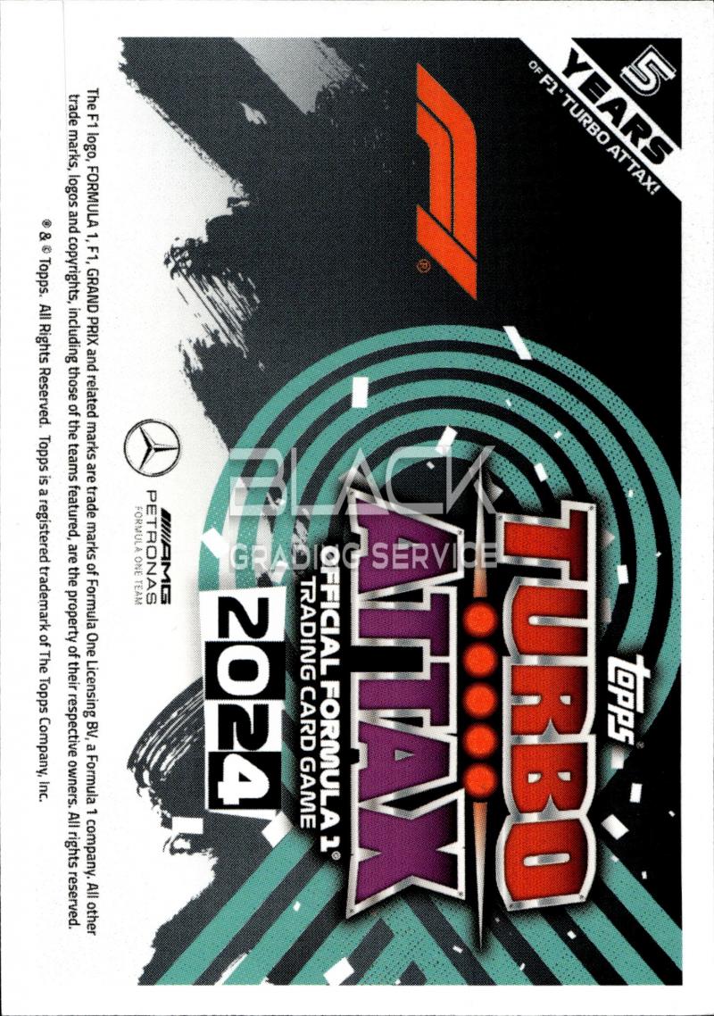 Back - Topps Formula 1 Turbo Attax