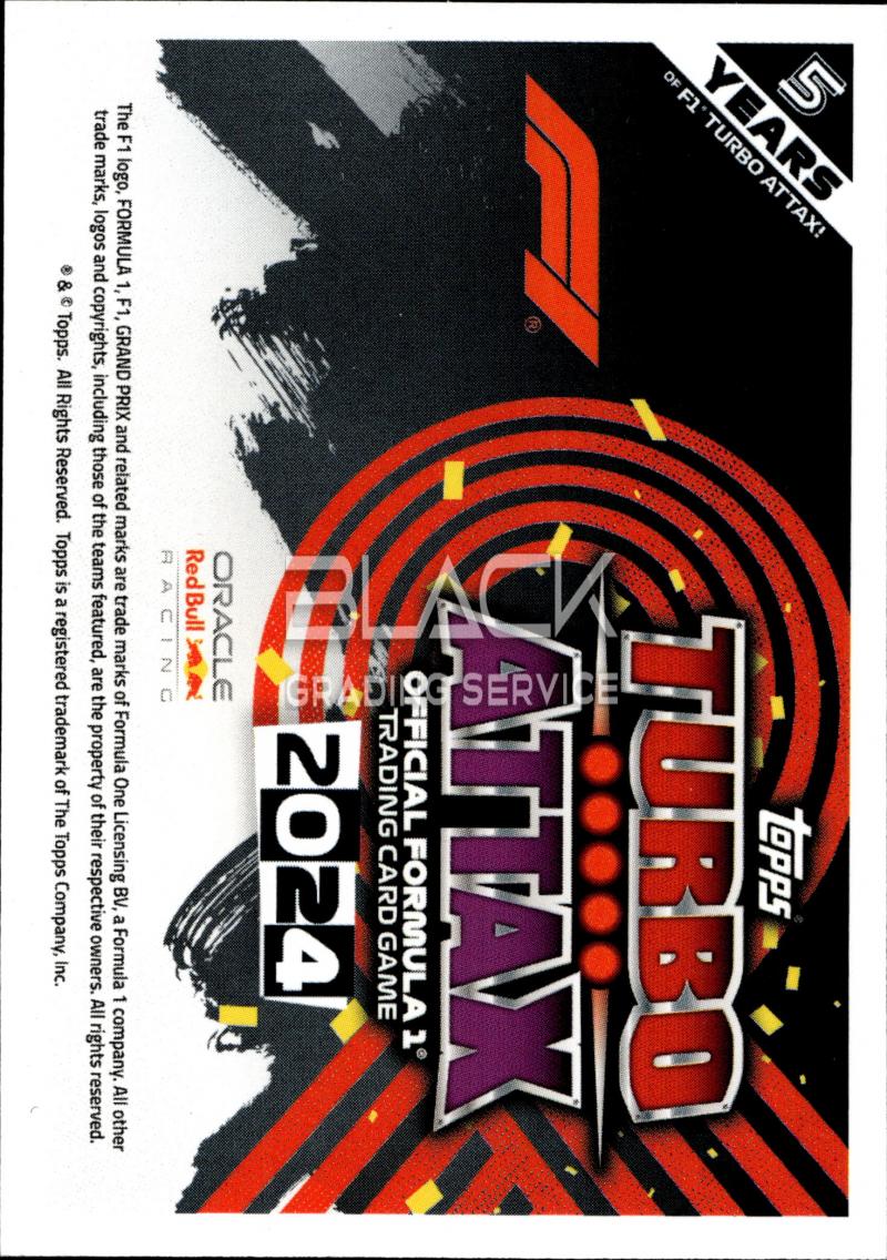 Back - Topps Formula 1 Turbo Attax