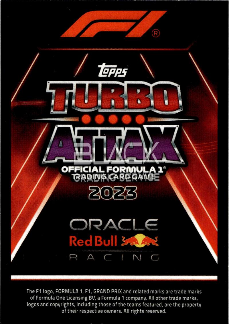 Back - Topps Formula 1 Turbo Attax