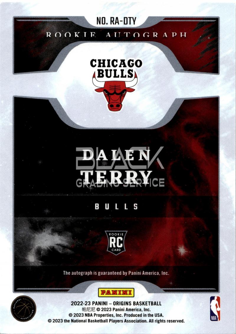 Back - Panini Origins 