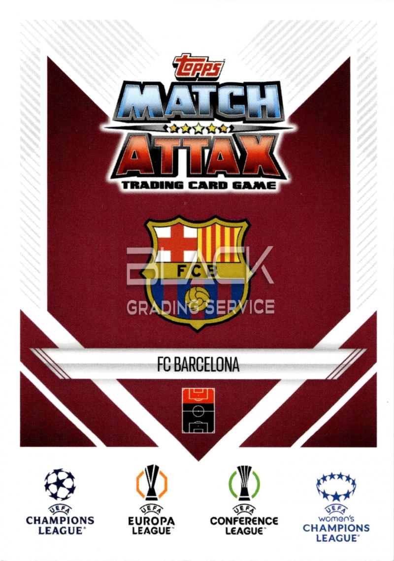 Back - Topps Match Attax Extra
