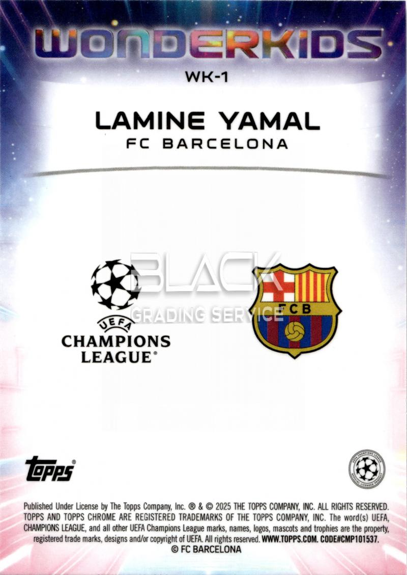 Back - Topps Chrome Uefa Club Competitions
