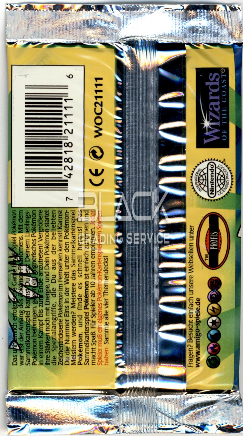 Back - Pokemon GER Base Set 1ST Edition