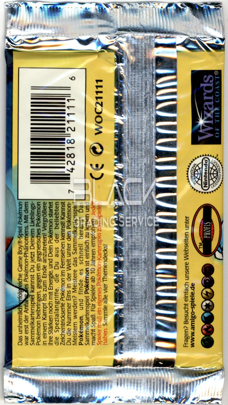Back - Pokemon WOTC GER Base Set 1ST Edition