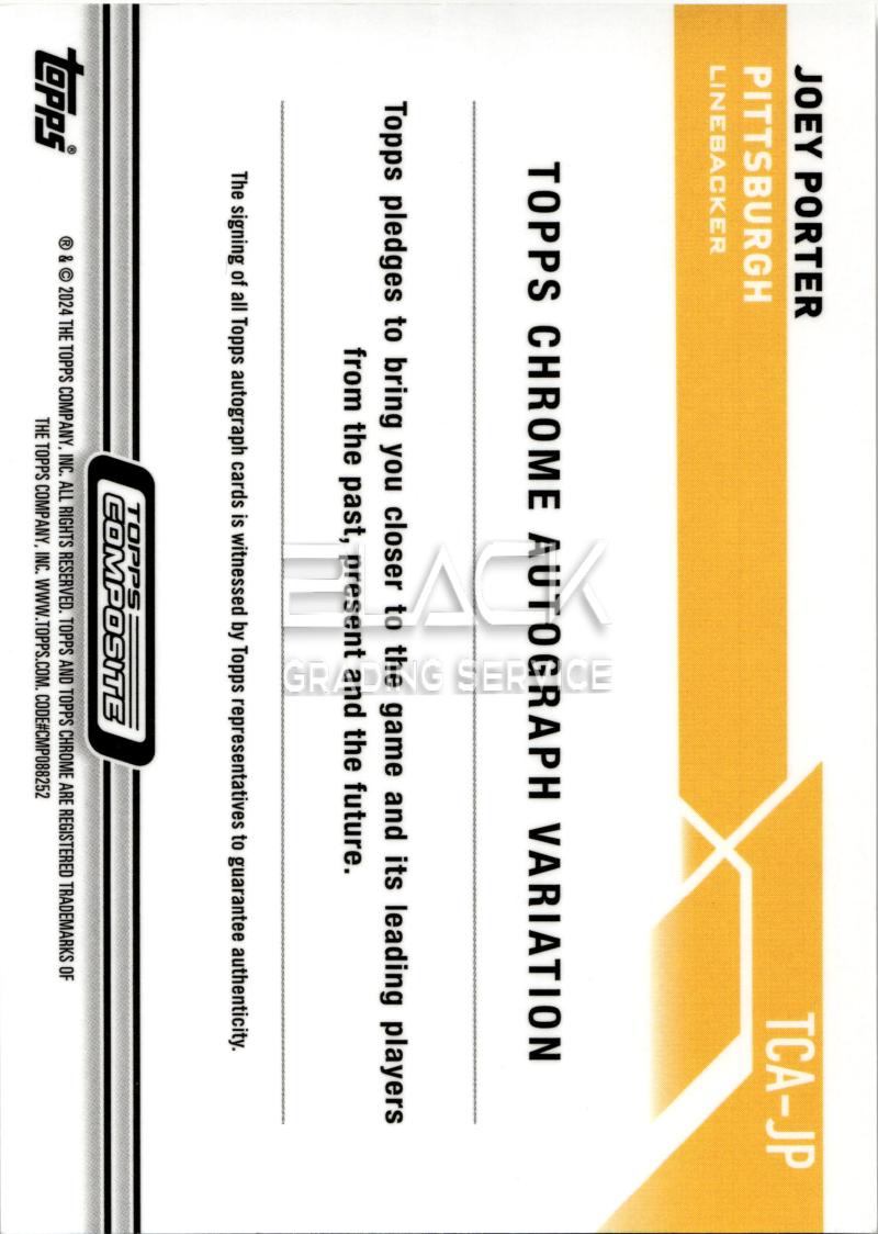 Back - Topps Chrome Composite Football