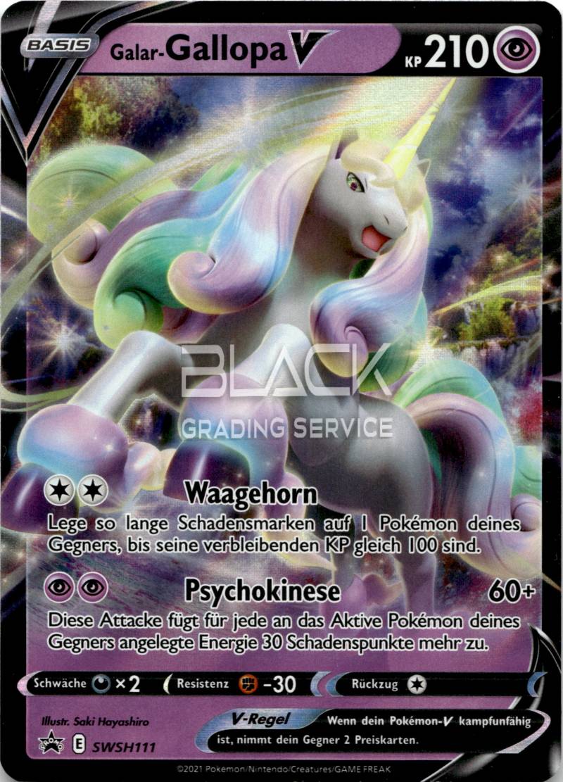 Pokemon SWSH GERMAN Gal Rapidash V Box