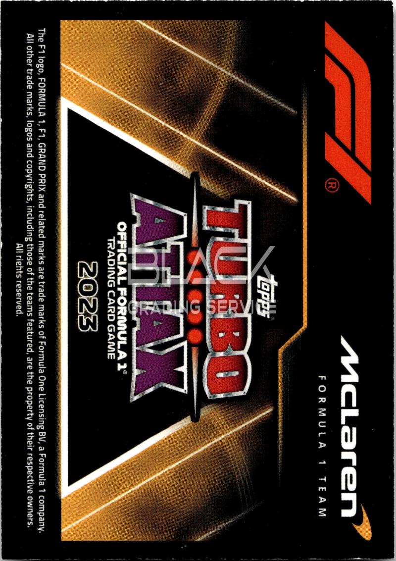 Back - Topps Turbo Attax Formula 1