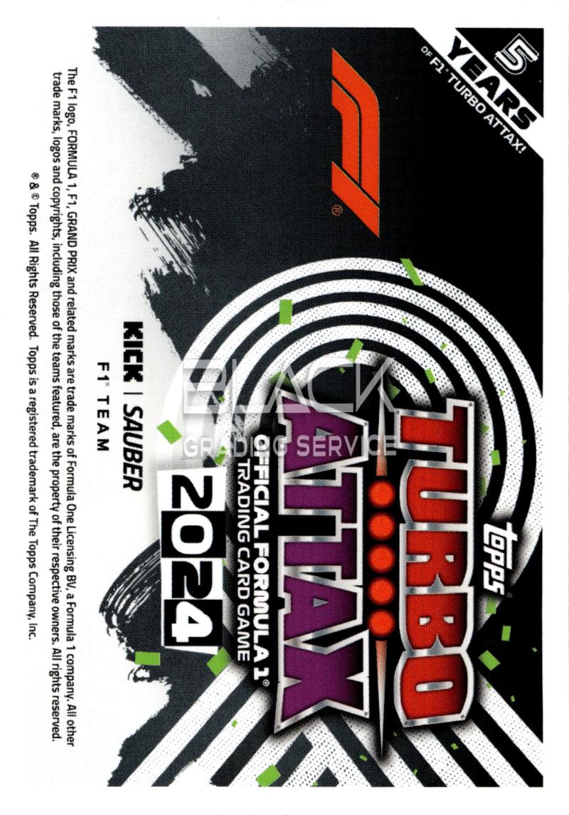 Back - Topps Turbo Attax Formula 1