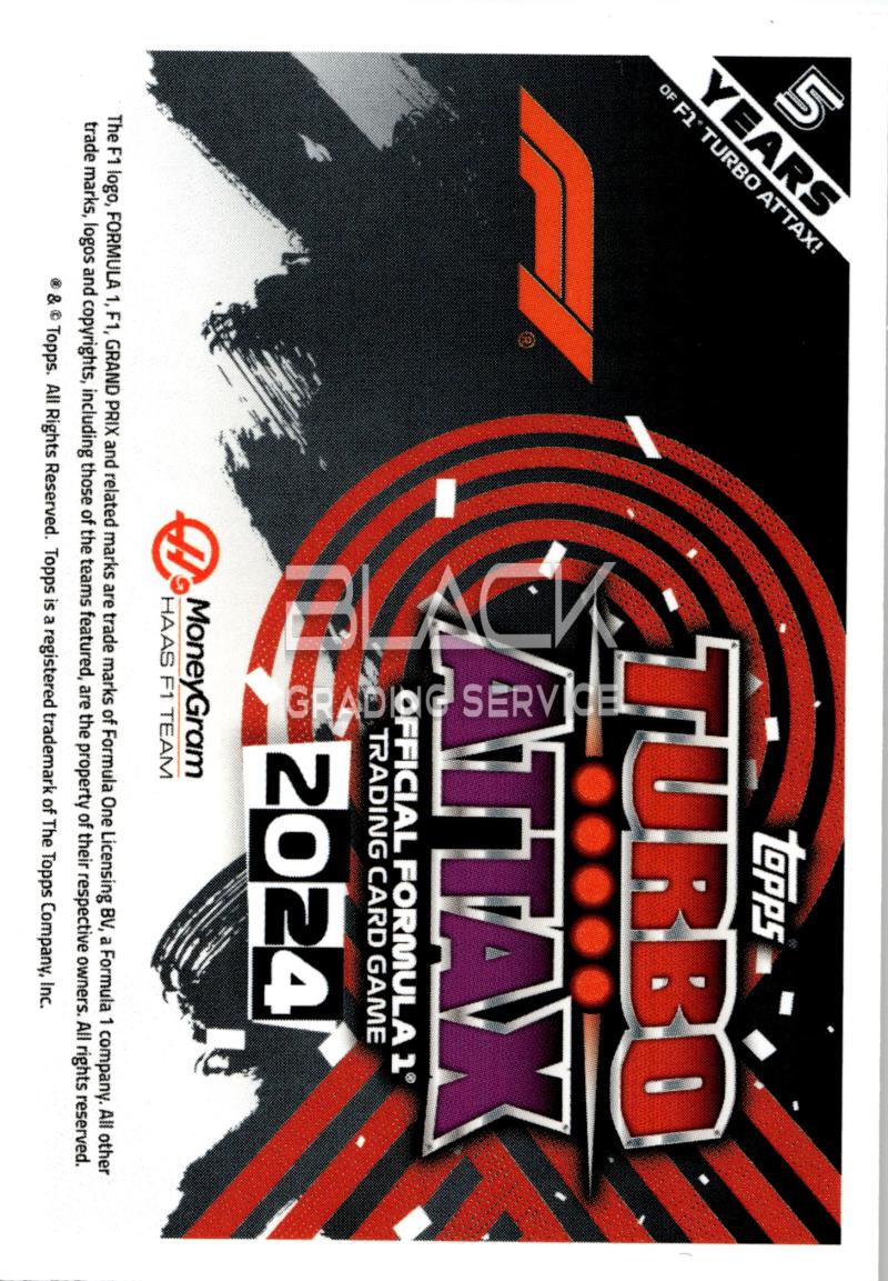 Back - Topps Turbo Attax Formula 1
