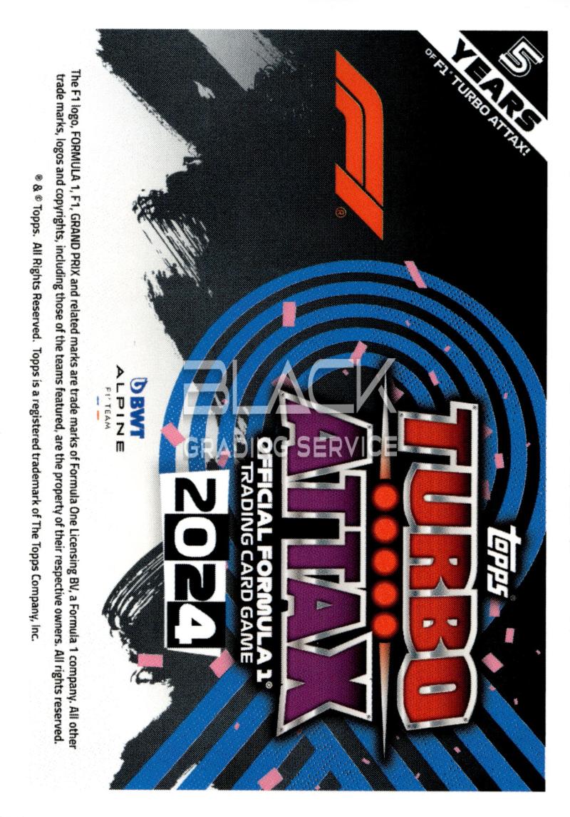 Back - Topps Turbo Attax Formula 1