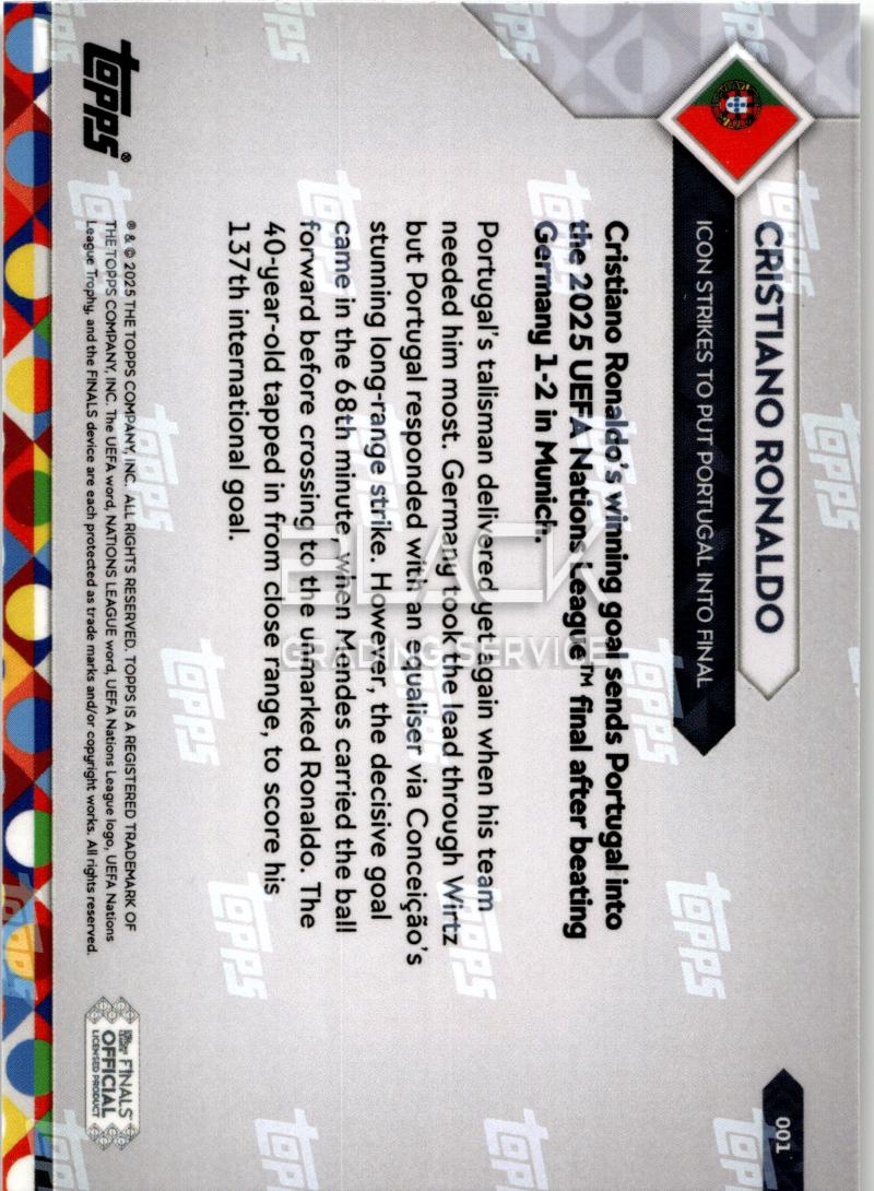 Back - Topps Now UEFA Nations League