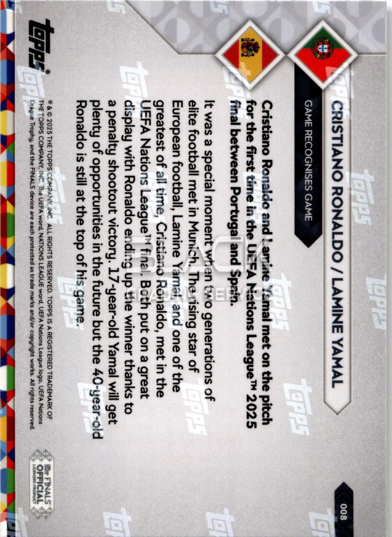 Back - Topps Now UEFA Nations League