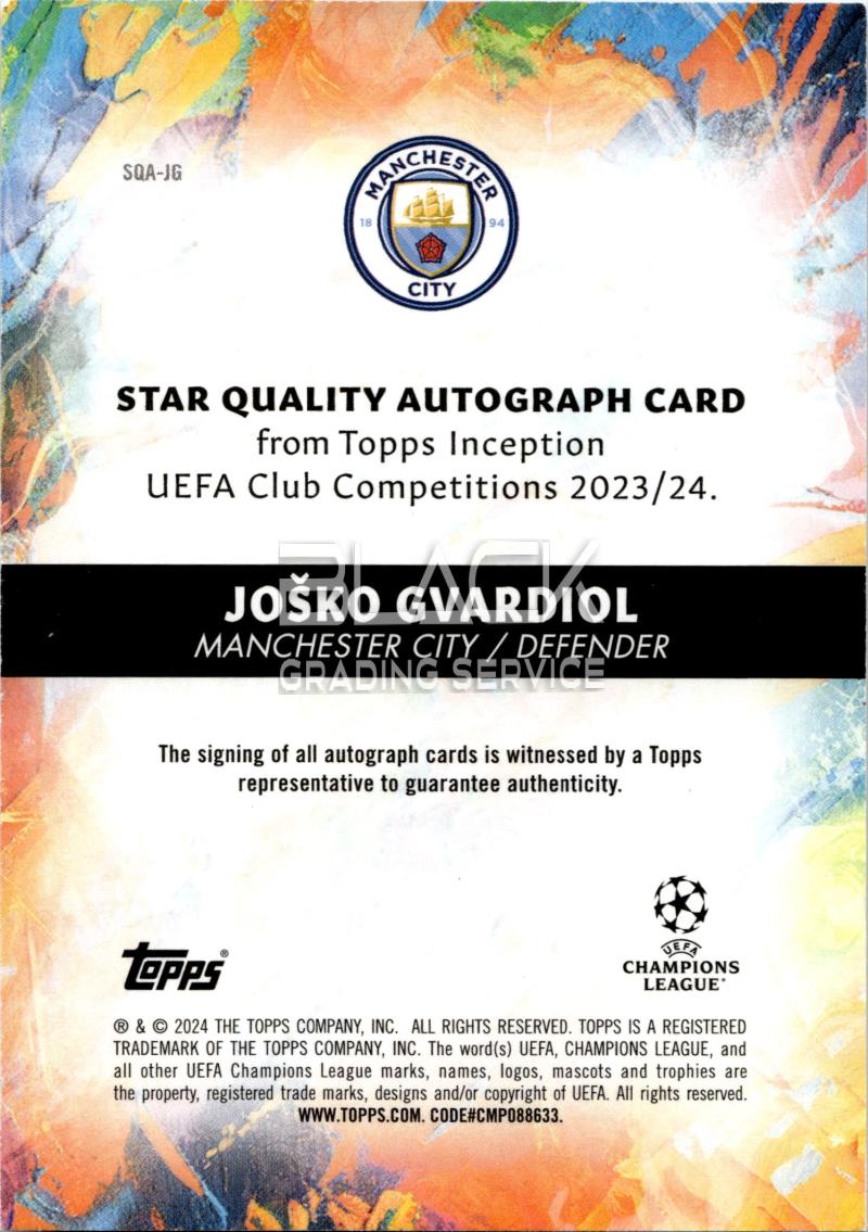 Back - Topps INCEPTION UCC