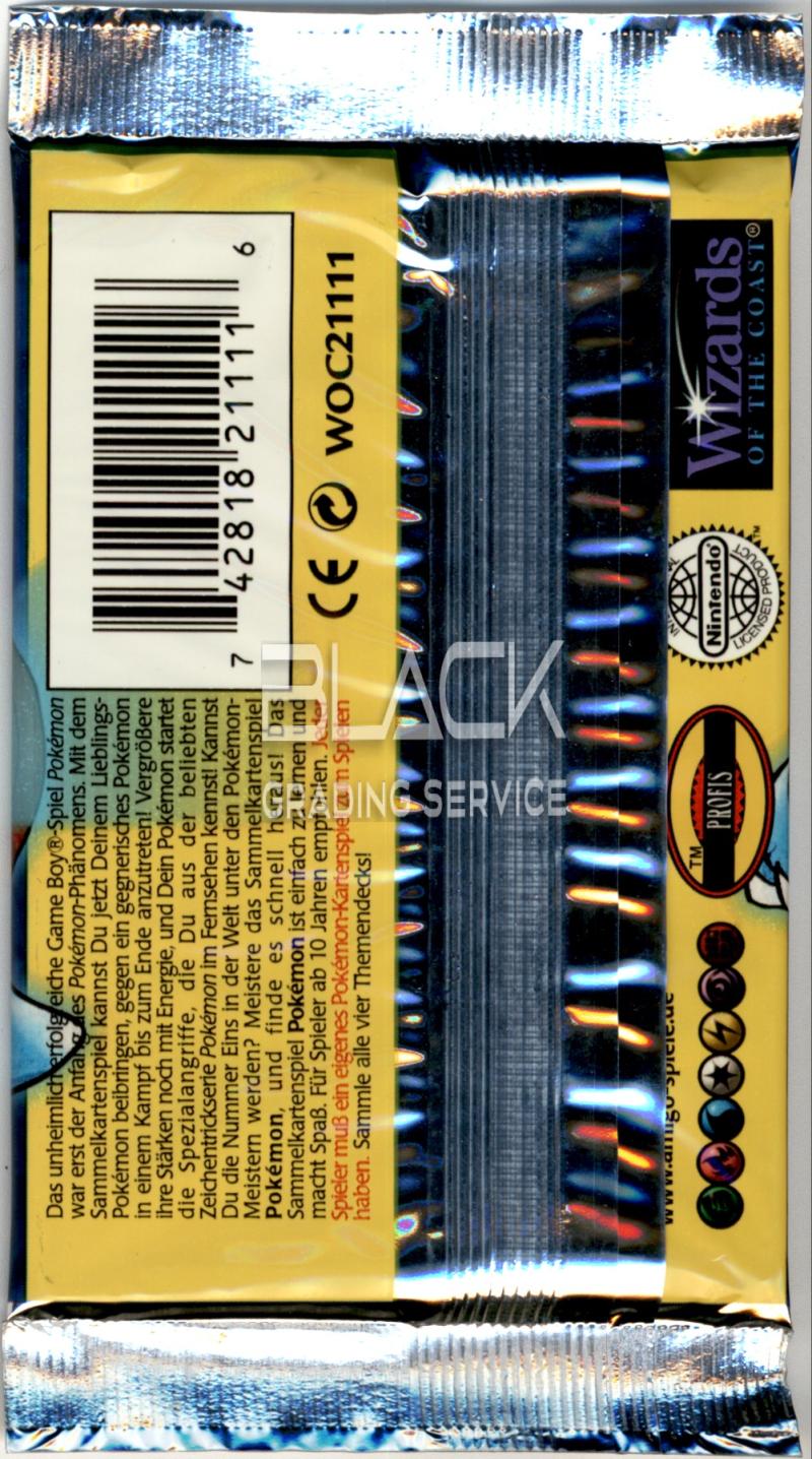 Back - Pokemon GER Base Set 1ST Edition