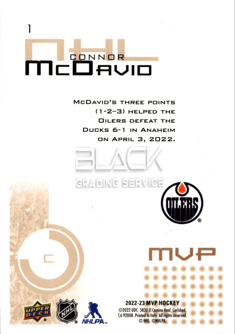 Back - Upper Deck MVP Hockey