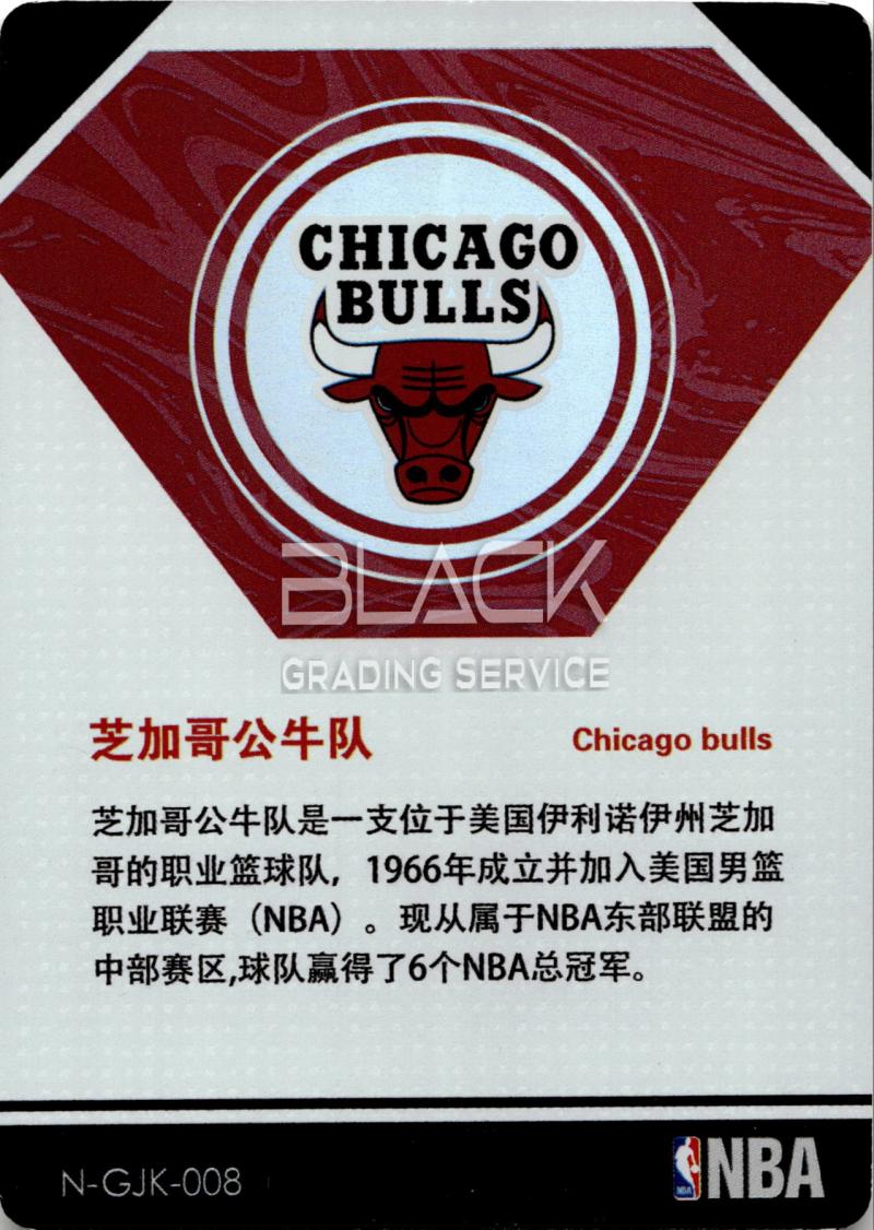 Back - Chicago Bulls Team History Card - 6x NBA Champions