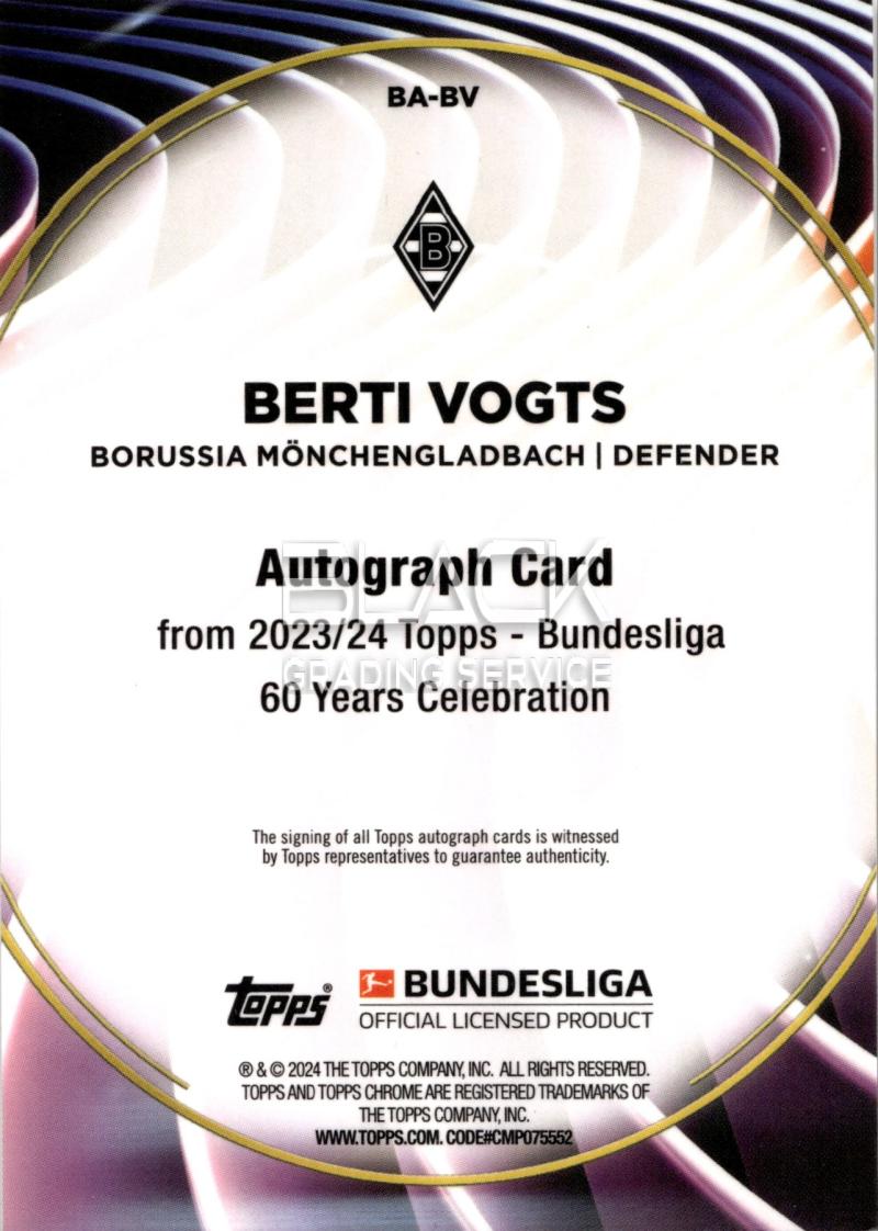 Back - Topps Bundesliga 60 YEARS CELEBRATION