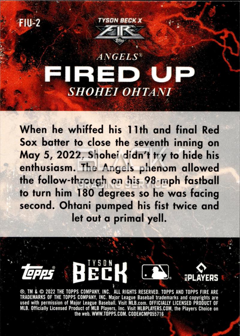 Back - Topps Fire Baseball