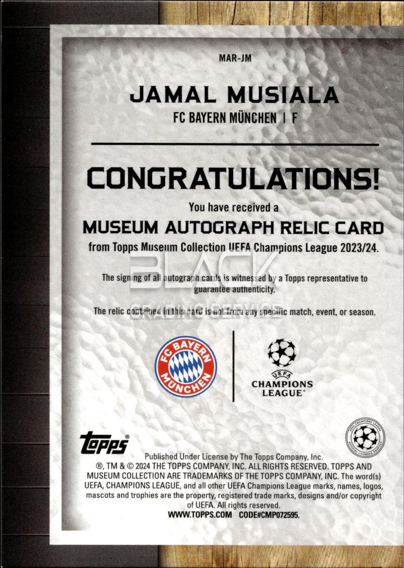 Back - Topps Museum Collection
