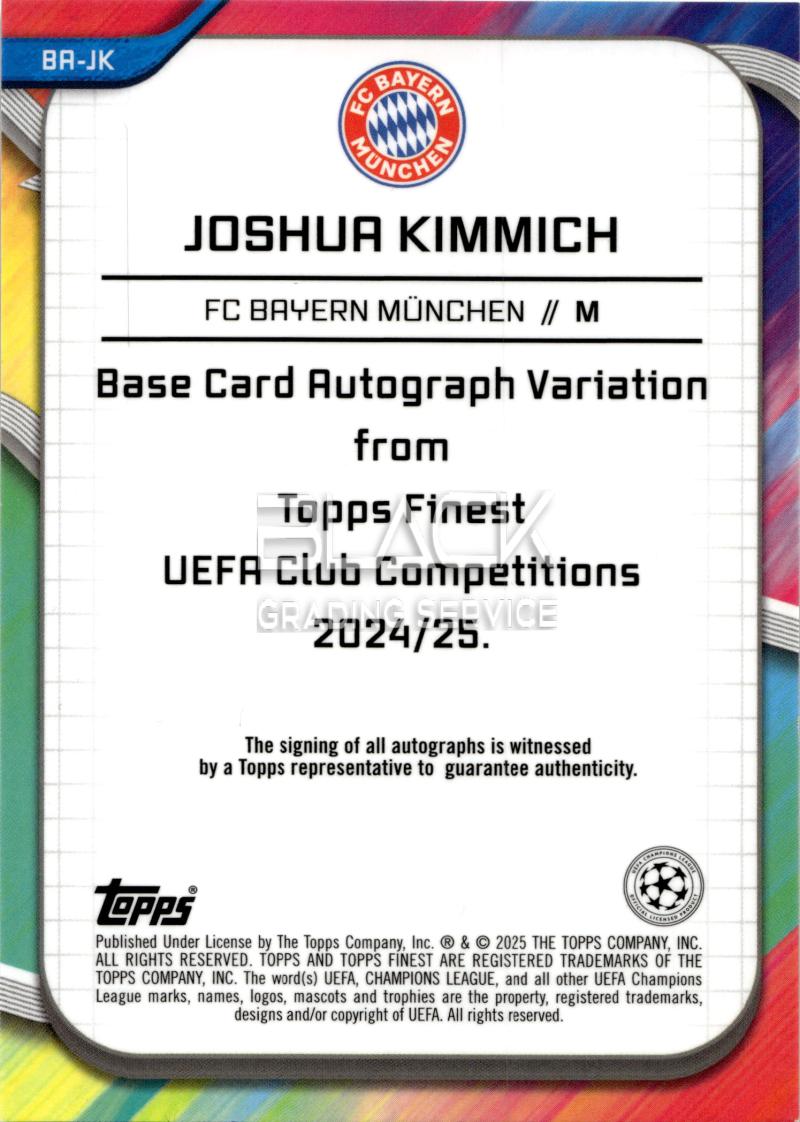 Back - Topps Finest UCC