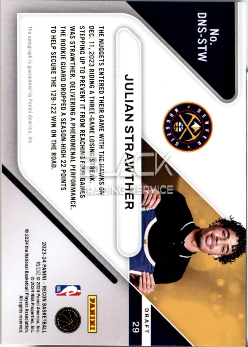 Back - Panini Recon 